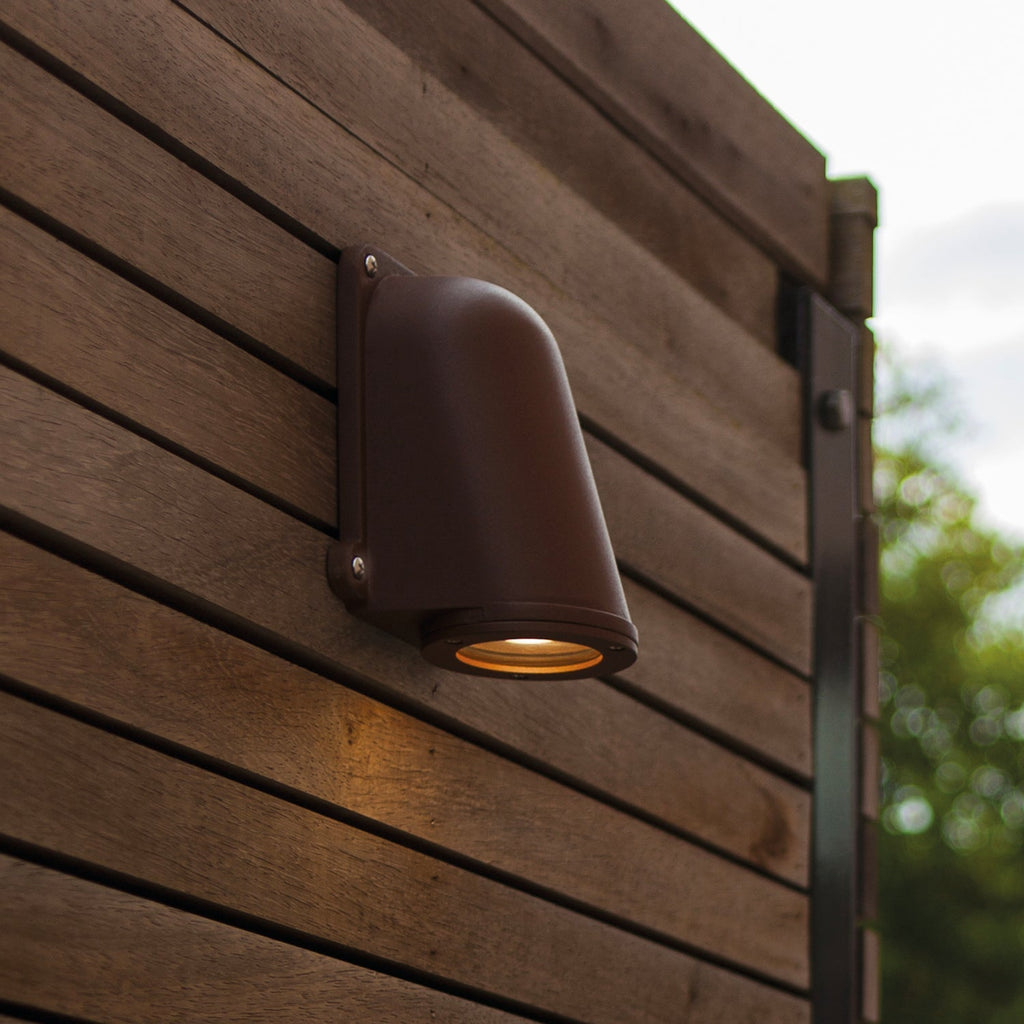 Ancor - Mains-Powered Wall Light - Aluminium - Matt Brown