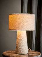 Emmie - Table Lamp - White - Polyester