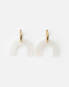 Boucles D'Oreilles Arc-En-Ciel - Irisé Blanc