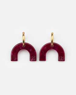 Boucles D'Oreilles Arc-En-Ciel - Cerise