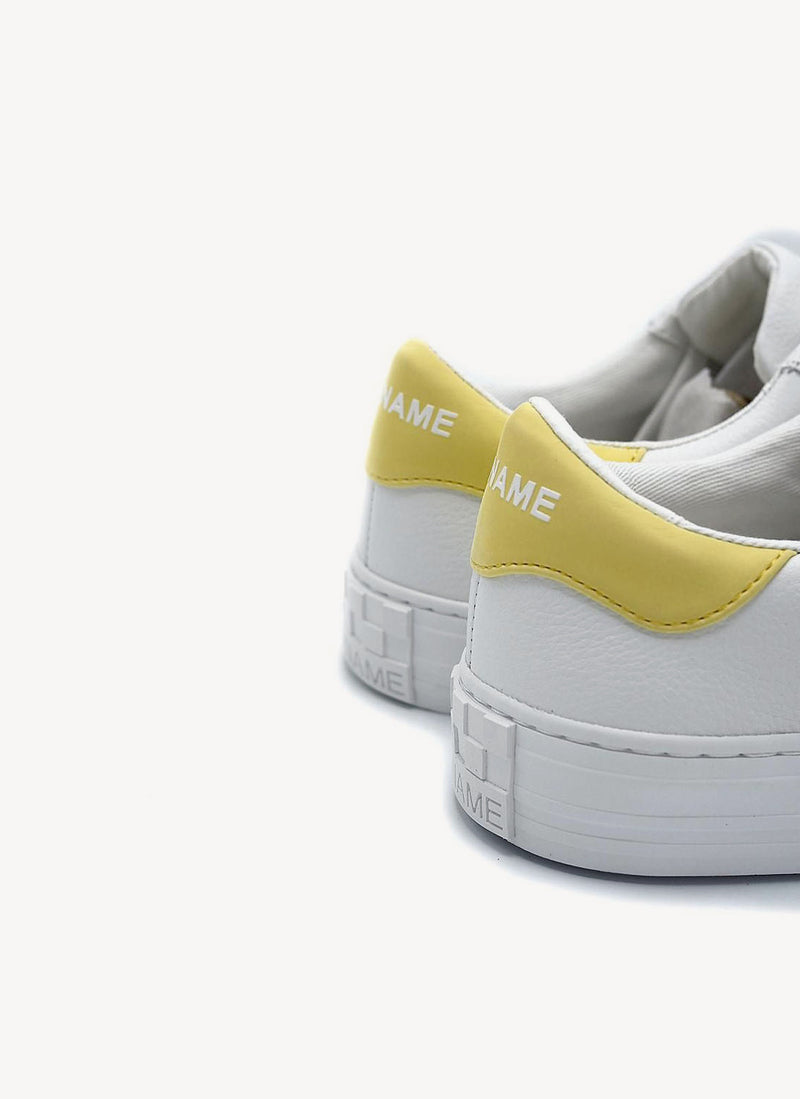 No Name - Baskets Arcade - White,Yellow - Femme