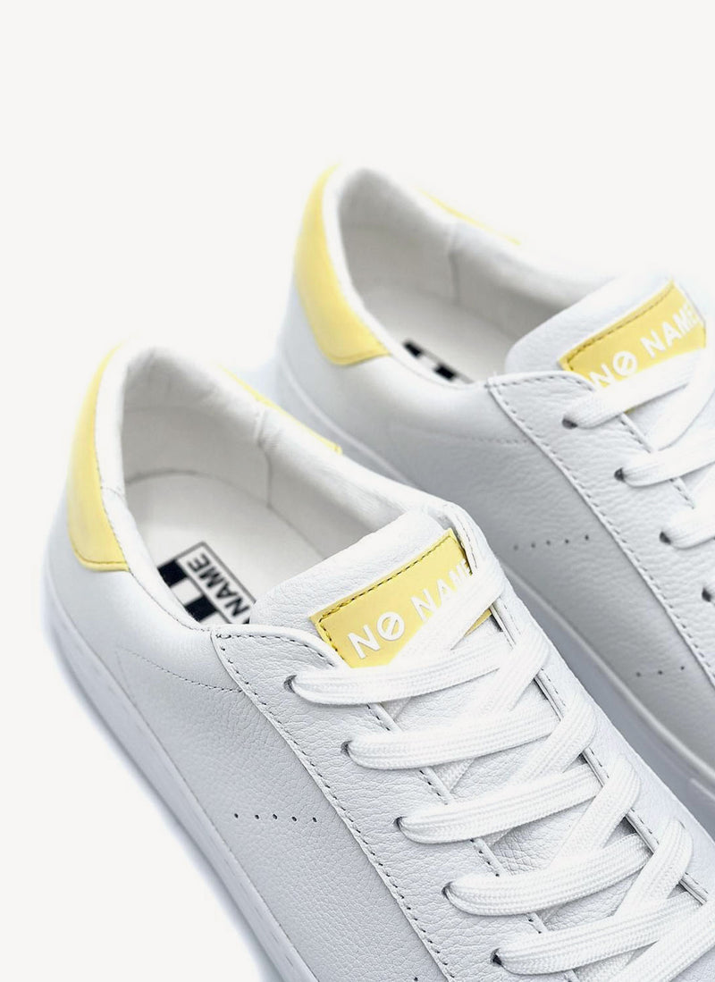 No Name - Baskets Arcade - White,Yellow - Femme