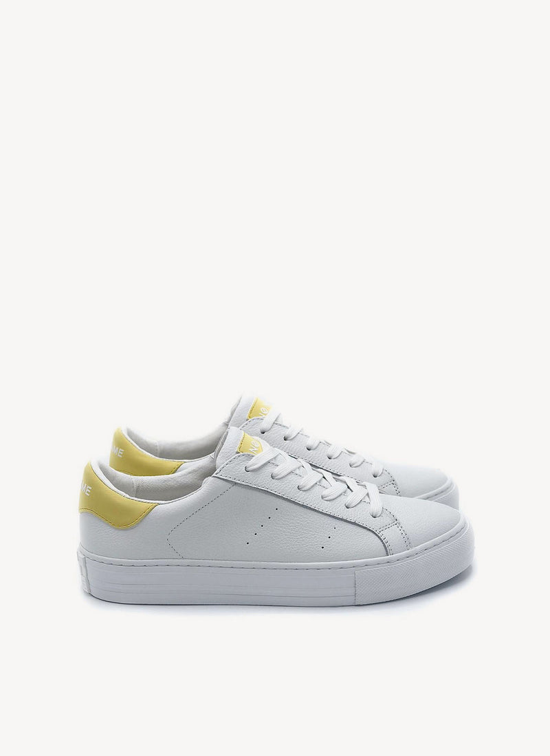 No Name - Baskets Arcade - White,Yellow - Femme