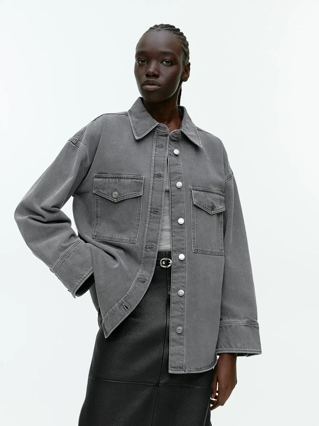 Chemise Hockey - Gris