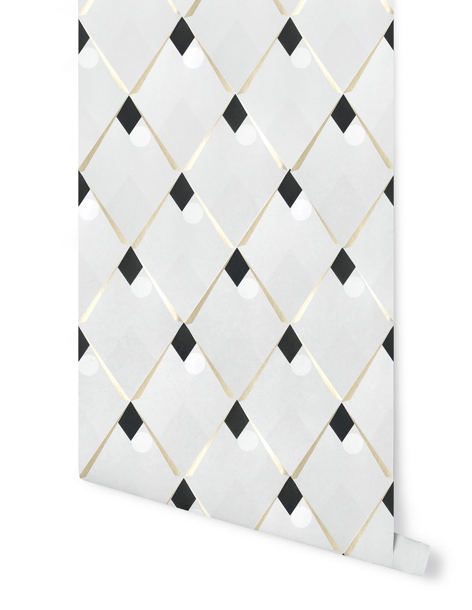 Harlequin Wallpaper - Golden Ash
