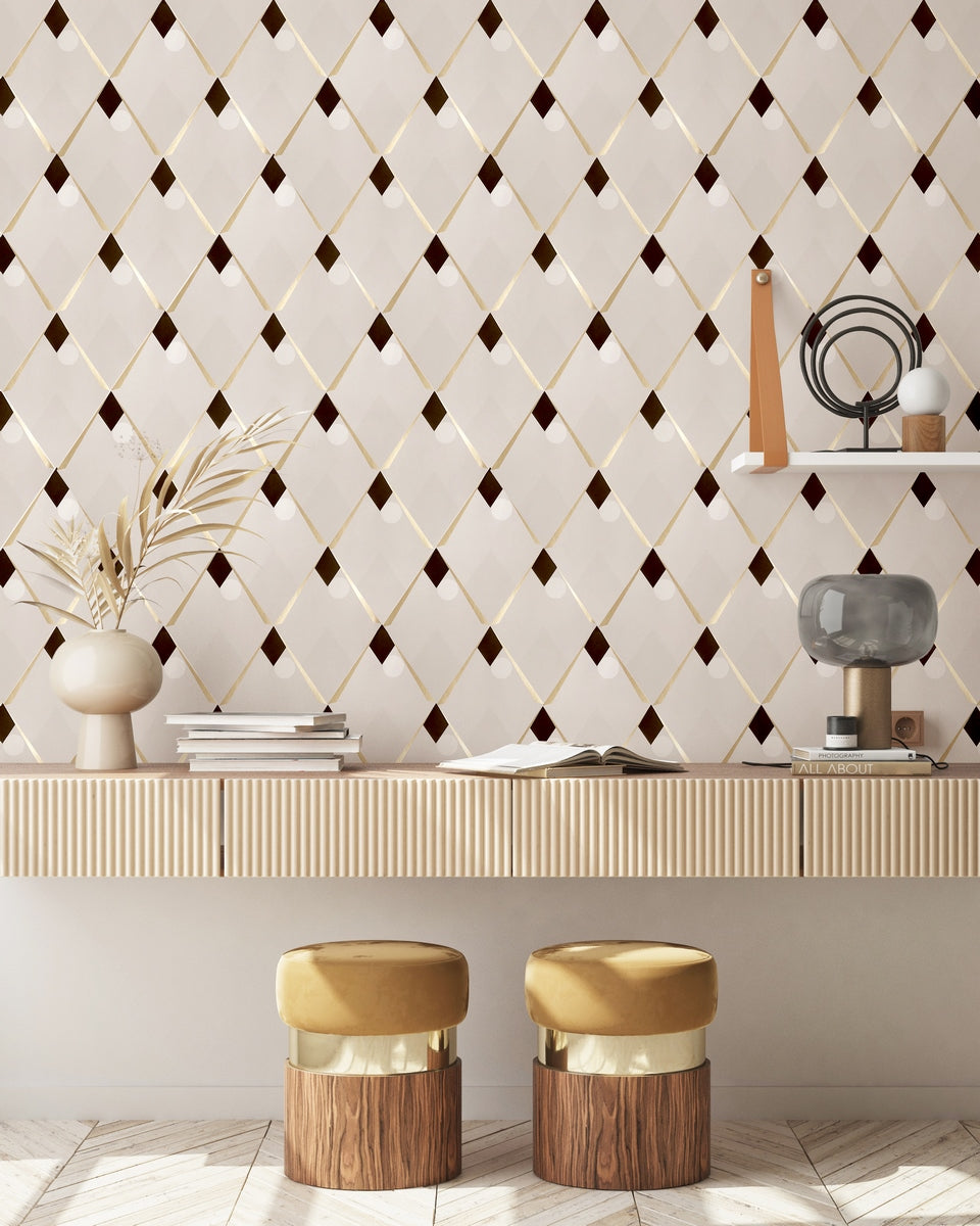Harlequin Wallpaper - Golden Linen
