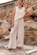 ASIANNA Beige - Cotton Gauze Trousers