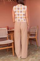 ASIANNA Camel - Cotton Gauze Trousers