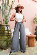 ASIANNA Gray - Cotton Gauze Trousers