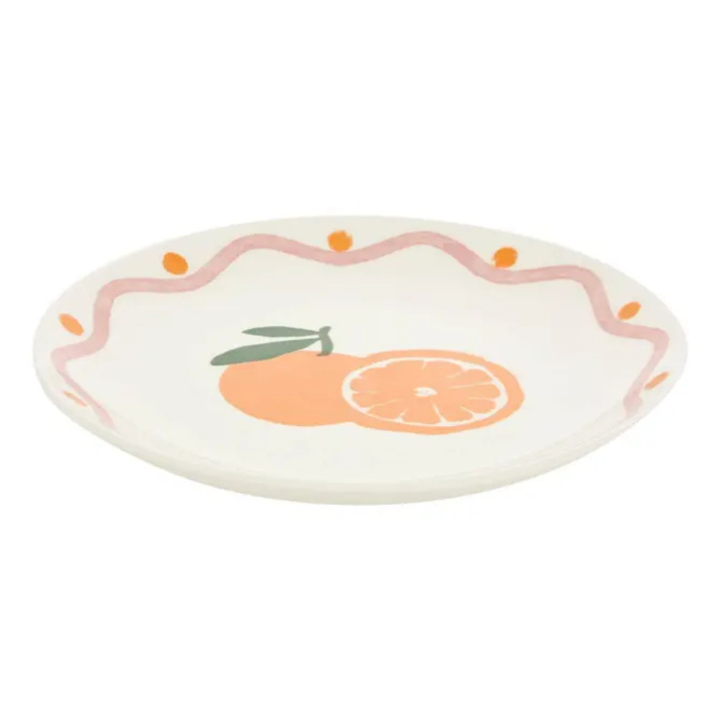 Plato de postre Fruity Orange