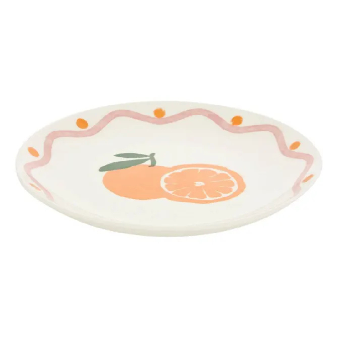 Plato de postre Fruity Orange