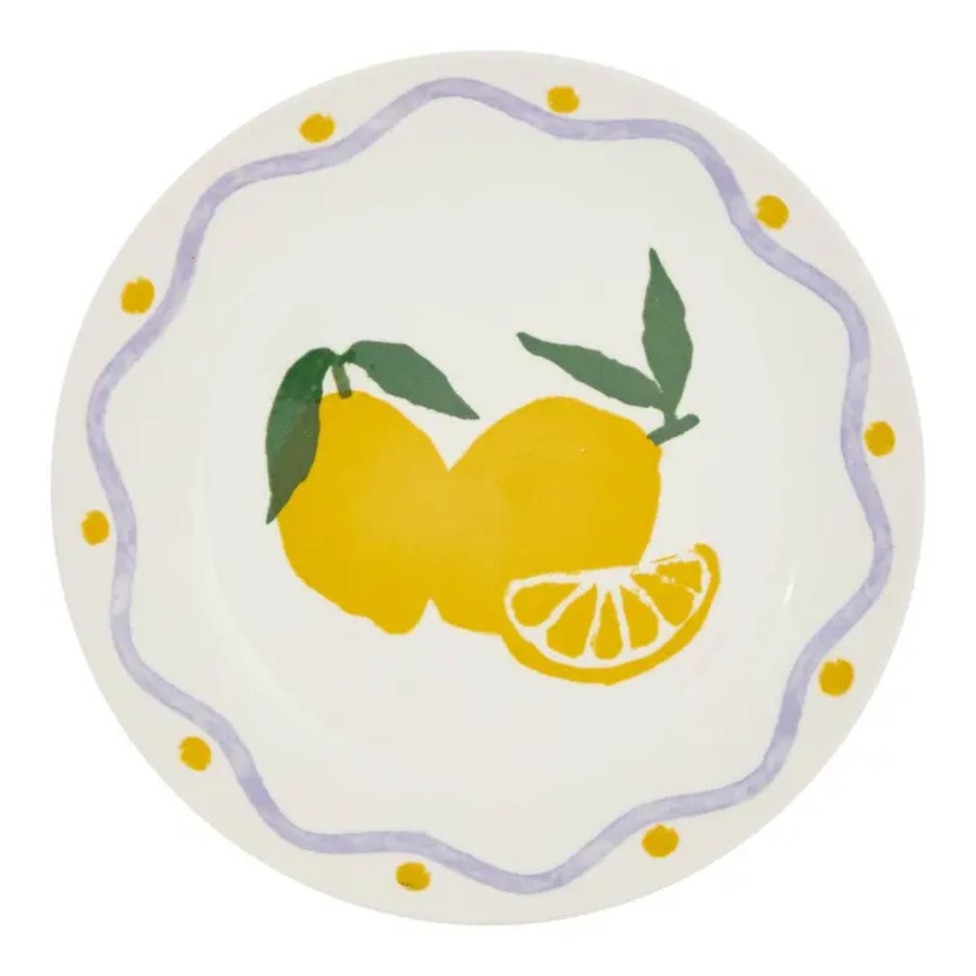 Plato de postre Fruity Citrons