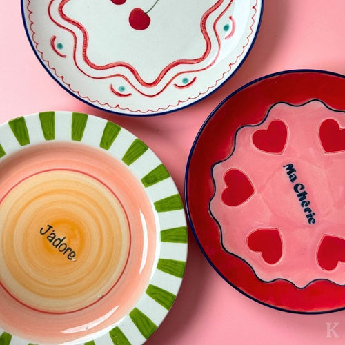 assiette-j_adore-rayee-verte-et-orange