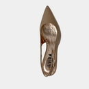 Escarpins Slingback Ann Tuil Astella - Cuir Vernis Beige