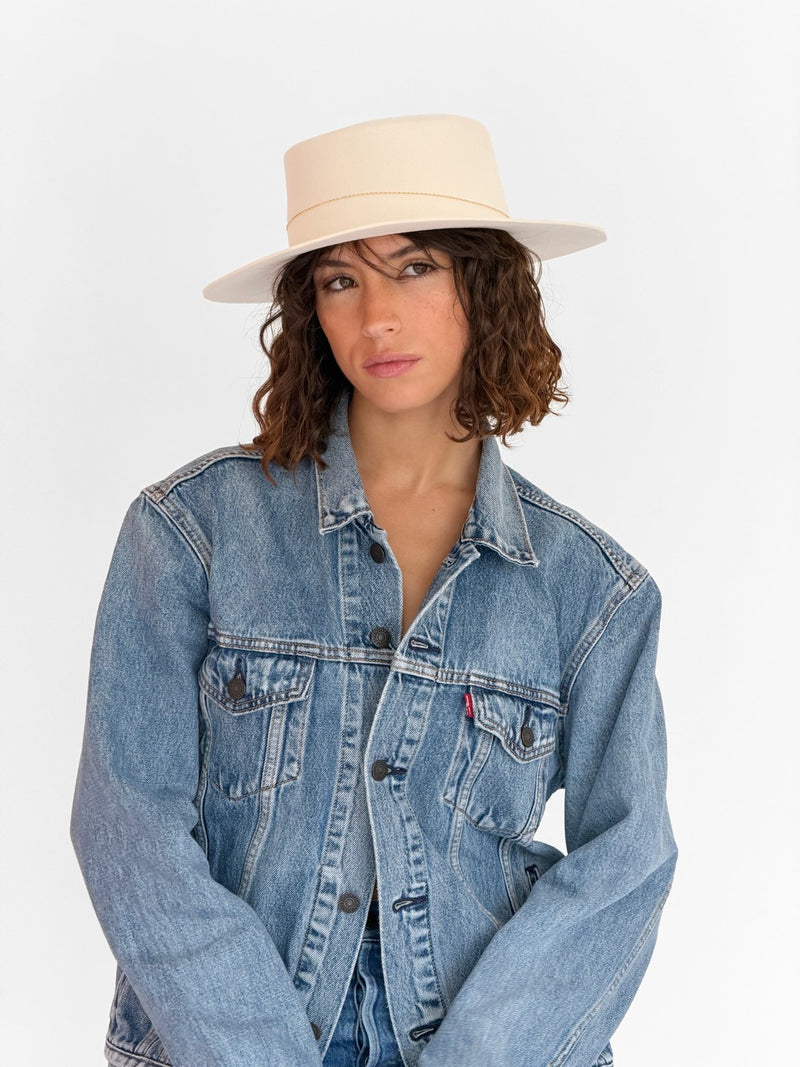 Chapeau Feutre Athena - Offwhite