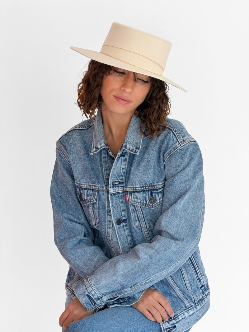 Chapeau Feutre Athena - Offwhite