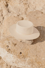 Athena Felt Hat - Offwhite