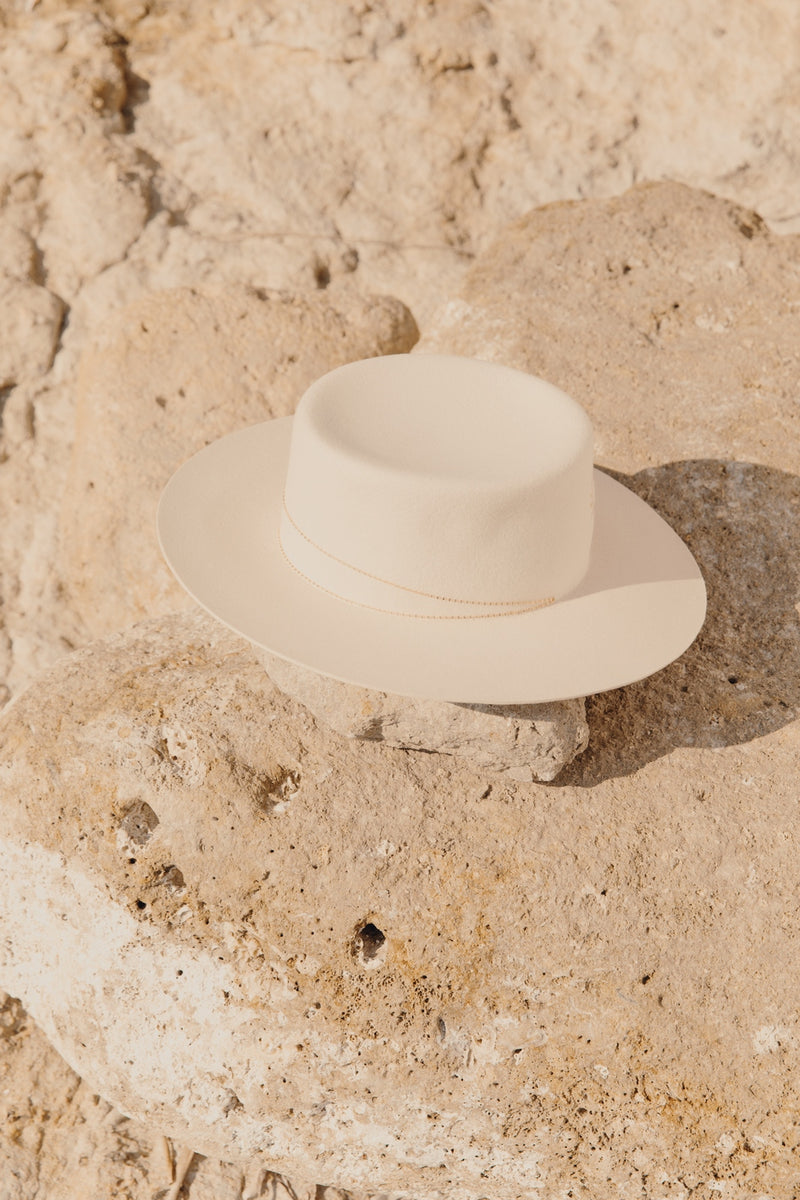 Chapeau Feutre Athena - Offwhite