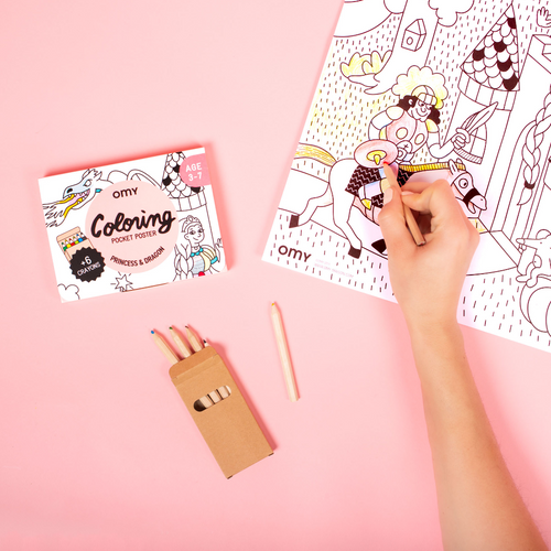 Princesses Et Dragons - Coloriage Pocket