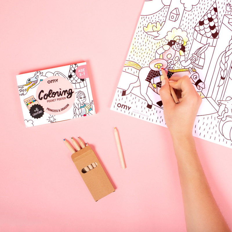 Princesses Et Dragons - Coloriage Pocket