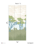 Fresque Au Bord De L'Eau - Olive Green