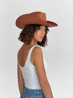 Auguste Straw Hat - Terracotta