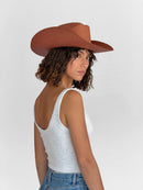 Chapeau Paille Auguste - Terracotta