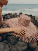 Aurora Straw Hat - Natural & Auburn