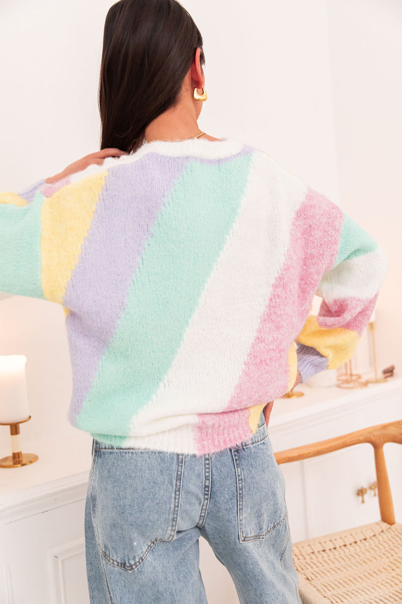 AURORE Pastel - Pull Laine