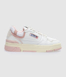 Autry - Baskets Clc Cuir Blanc Rose - Femme