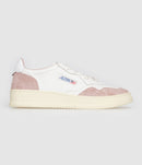 Autry - Baskets Medalist Cuir Blanc, Mauve - Femme