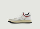 Sneakers 01 Mid Man Leather Blanc Open White Usa - Blanc - Man