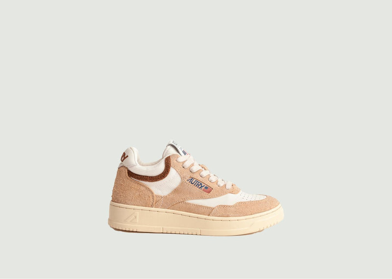 Sneakers Open Mid Suede Goat Ecru Suede - Multicolor - Man