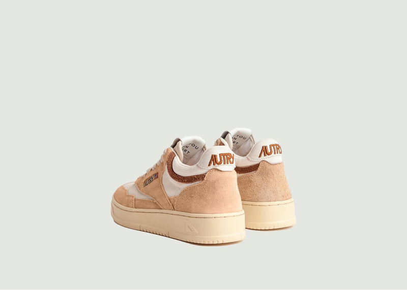 Sneakers Open Mid Suede Goat Ecru Suede - Multicolor - Man