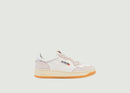 Autry - Medalist Canvas Sand Wht Low-Top Sneakers - White - Men