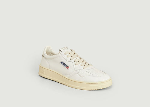 Medalist Leather Sneakers - Blanc - Man