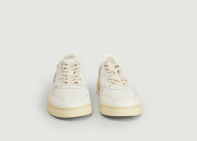 Medalist Leather Sneakers - Blanc - Man