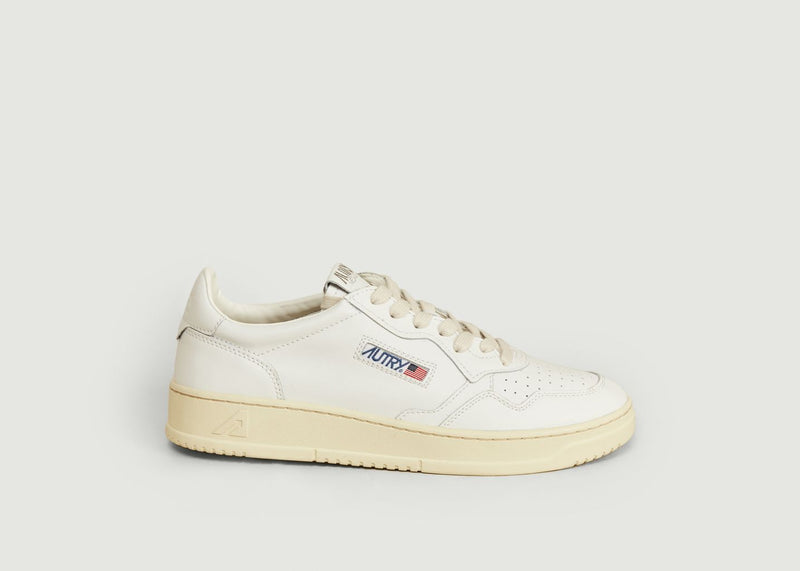 Medalist Leather Sneakers - Blanc - Man