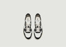 Sneakers Medalist Low In Leather - Blanc And Black - Man