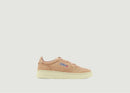 Sneakers 01 Medalist Low En Cuir Goat Lenu - Beige - Woman