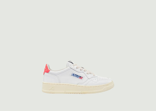 Sneakers Medalist Low Leat Wht Coral - Blanc - Woman