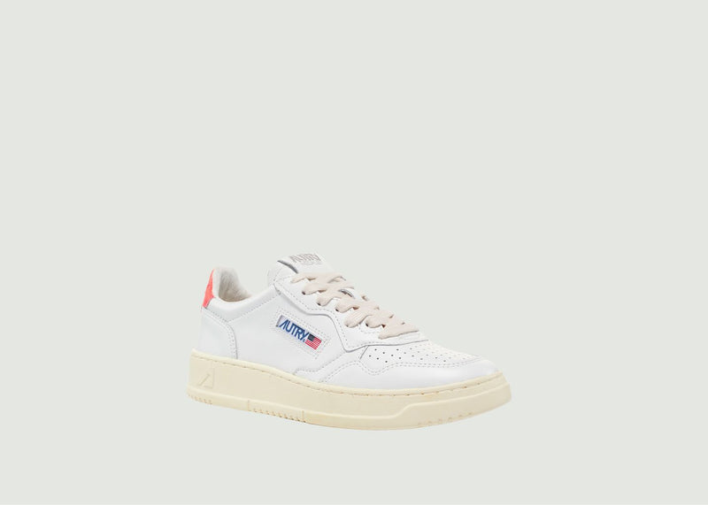 Sneakers Medalist Low Leat Wht Coral - Blanc - Woman