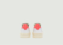 Sneakers Medalist Low Leat Wht Coral - Blanc - Woman