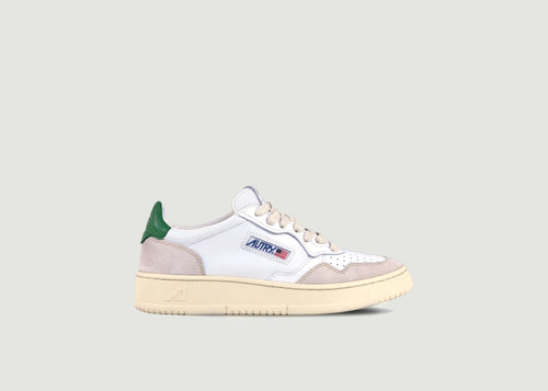 Sneakers 01 Low Leat Suede - Blanc - Woman