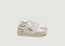 Sneakers Medalist Low En Cuir Et Suede - Blanc - Woman