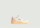 Sneakers Medalist Low Daim Et Cuir - Blanc - Woman