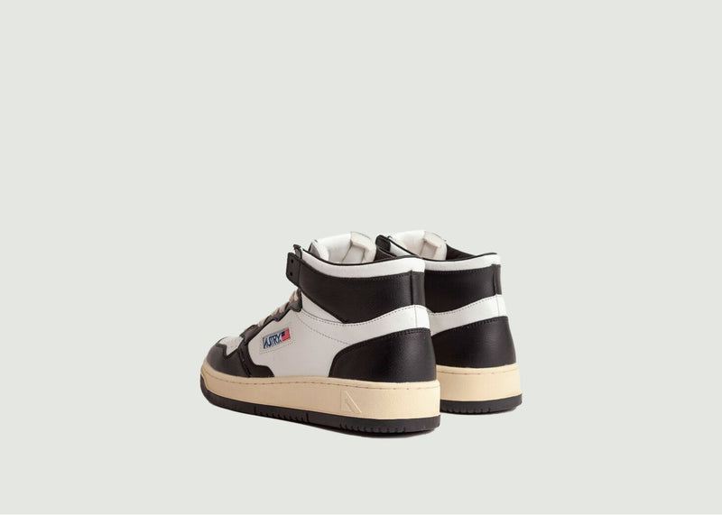 Sneakers Medalist Mid Leat Wht Blk - Blanc - Woman