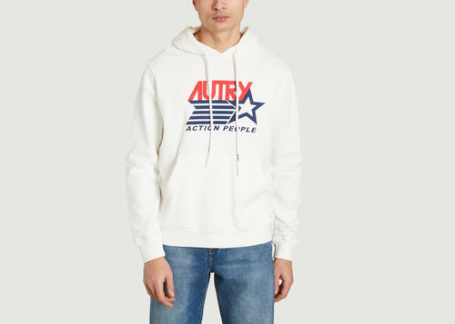 Iconic Action Hoodie - Blanc - Man