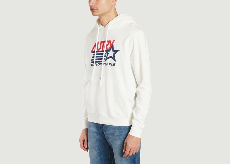 Iconic Action Hoodie - Blanc - Man