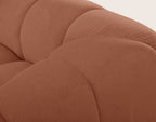 Ava - Canapé 3 Places - Velours Texturé - Terracotta